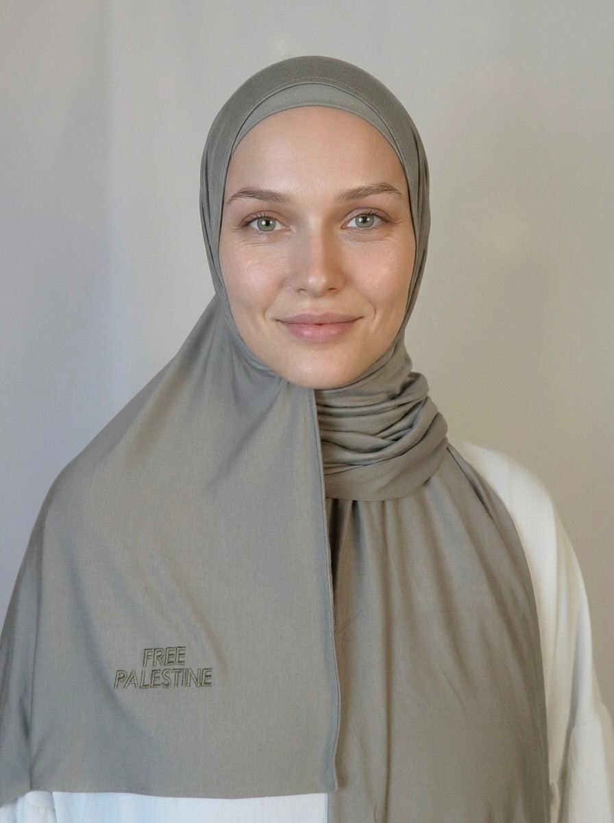 Free Palestine Bamboo Hijab